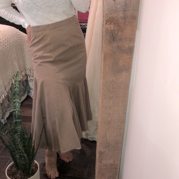 Vintage tan maxi skirt size 12 - Picture 4 of 6